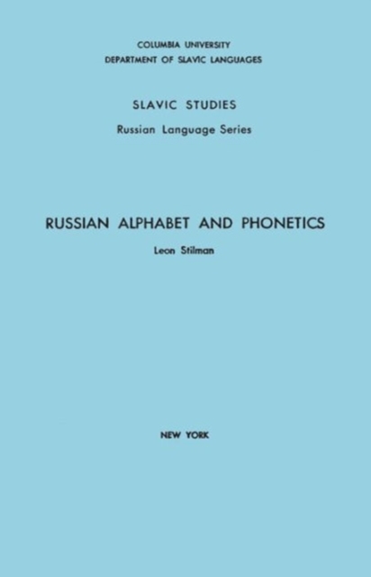 Russian Alphabet and Phonetics, Paperback / softback Book