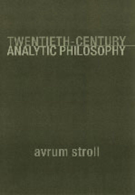 Twentieth-Century Analytic Philosophy, Paperback / softback Book