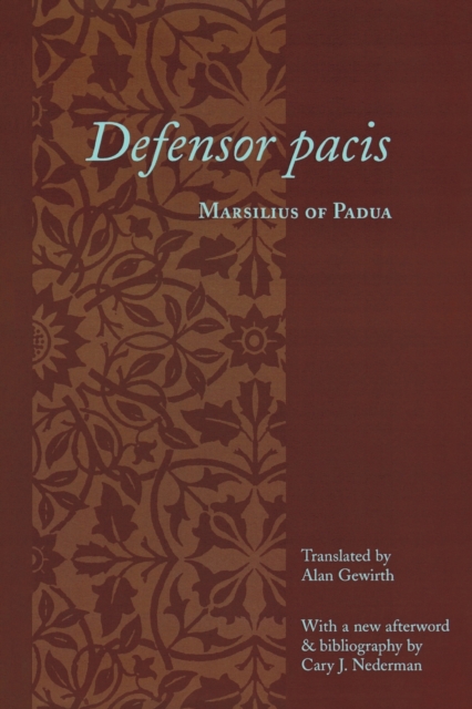 Defensor pacis, Paperback / softback Book