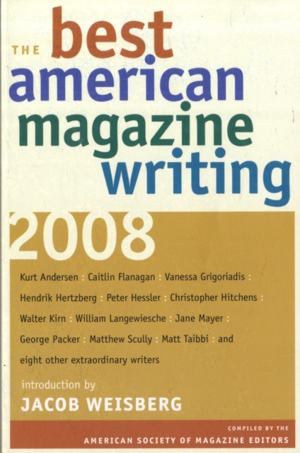 The Best American Magazine Writing 2008, Paperback / softback Book