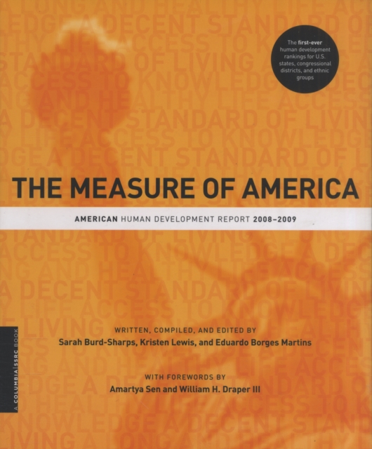 The Measure of America : American Human Development Report, 2008-2009, Paperback / softback Book