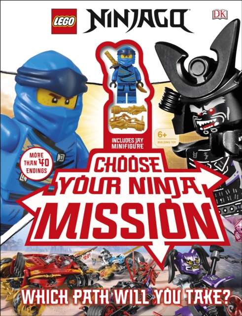 LEGO NINJAGO Choose Your Ninja Mission : With NINJAGO Jay minifigure, Hardback Book