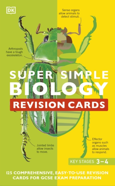 Super Simple Biology Revision Cards Key Stages 3 and 4 : 125 Comprehensive, Easy-to-Use Revision Cards for GCSE Exam Preparation, Cards Book