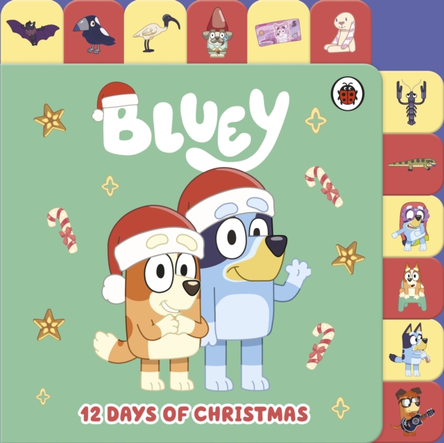 Bluey: 12 Days of Christmas Tabbed Board Book, Board book Book