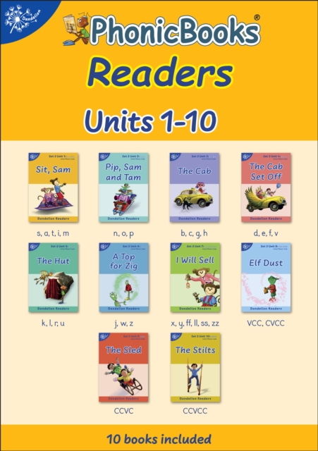 Phonic Books Dandelion Readers Set 3 Units 1-10 : Sounds of the alphabet and adjacent consonants, EPUB eBook