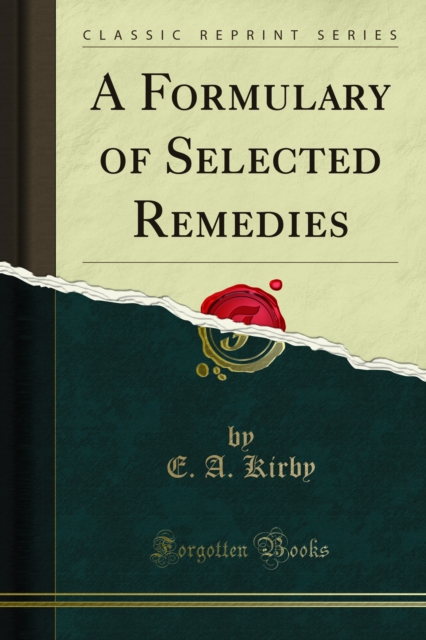 A Formulary of Selected Remedies, PDF eBook