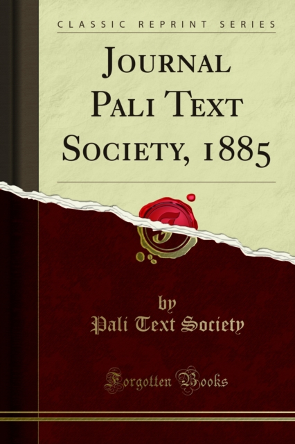 Journal Pali Text Society, 1885, PDF eBook