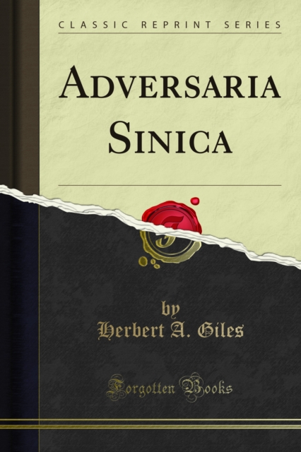 Adversaria Sinica, PDF eBook