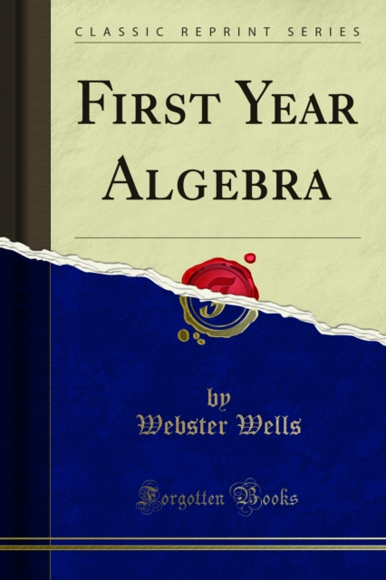 First Year Algebra, PDF eBook