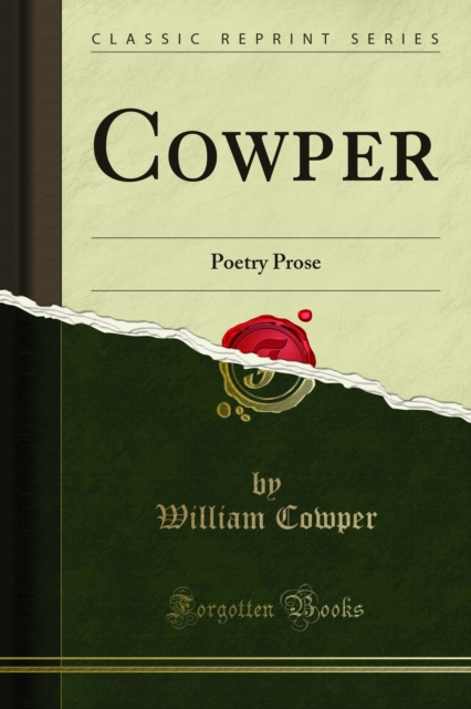 Cowper : Poetry Prose, PDF eBook