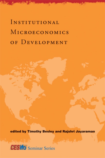 Institutional Microeconomics of Development, Hardback Book