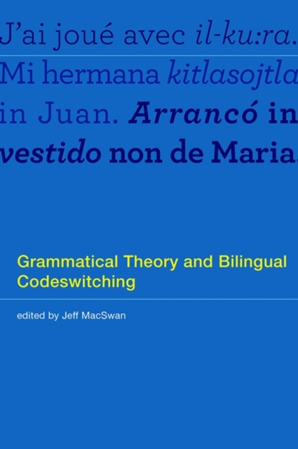 Grammatical Theory and Bilingual Codeswitching, Hardback Book