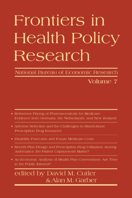 Frontiers in Health Policy Research, PDF eBook