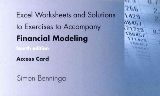 Excel Worksheets and Solutions to Exercises to Accompany Financial Modeling, fourth edition, Access Code, Other merchandise Book