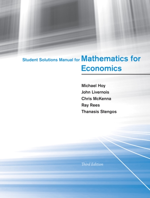 Student Solutions Manual for Mathematics for Economics, Paperback / softback Book