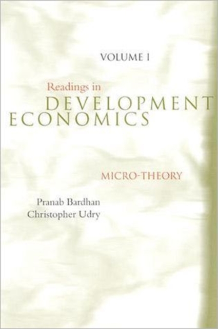 Readings in Development Economics : Micro-Theory Volume 1, Paperback / softback Book