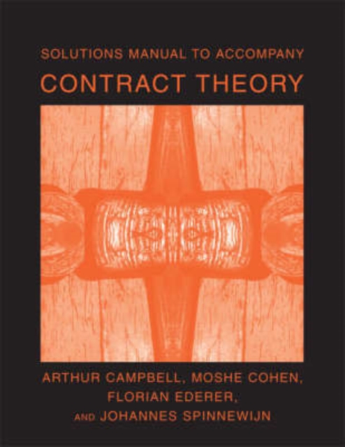 Solutions Manual to Accompany Contract Theory, Paperback / softback Book