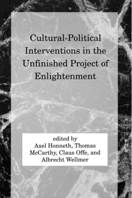 Cultural-Political Interventions in the Unfinished Project of Enlightenment, Paperback Book