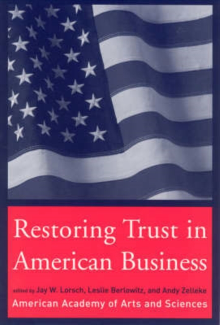 Restoring Trust in American Business, Paperback / softback Book