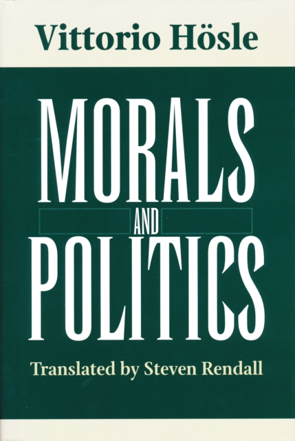 Morals and Politics, Hardback Book