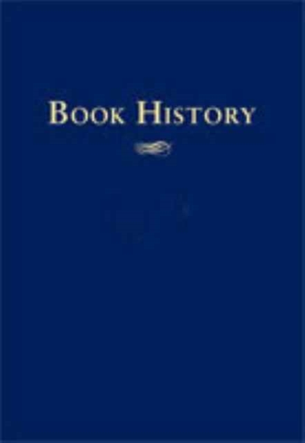 Book History, Vol. 4, Hardback Book