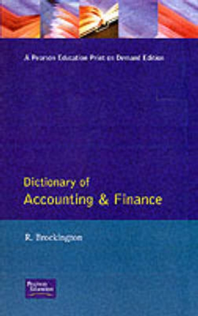 Dictionary Of Accounting And Finance, Paperback / softback Book