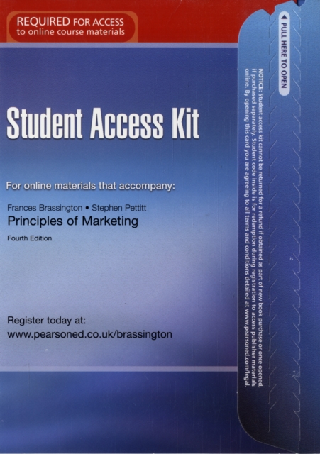 Principles of Marketing Student Access Card, Miscellaneous print Book