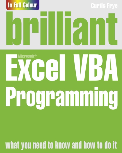 Brilliant Excel VBA Programming, Paperback / softback Book