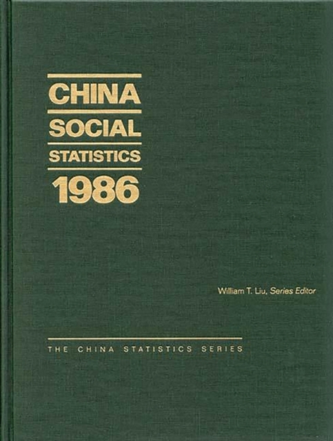 China Social Statistics 1986, Hardback Book