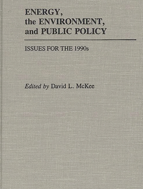 Energy, the Environment, and Public Policy : Issues for the 1990s, Hardback Book