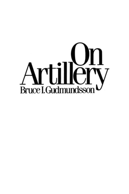 On Artillery, Paperback / softback Book