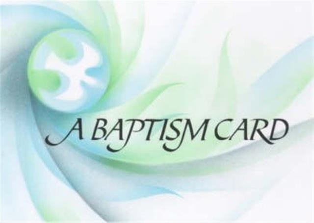 Baptism Card B306, Cards Book