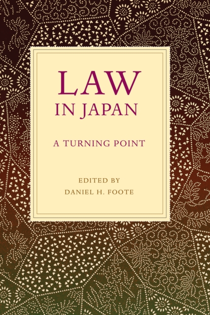 Law in Japan : A Turning Point, PDF eBook