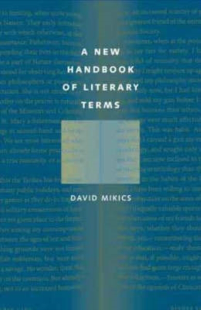 A New Handbook of Literary Terms, Hardback Book
