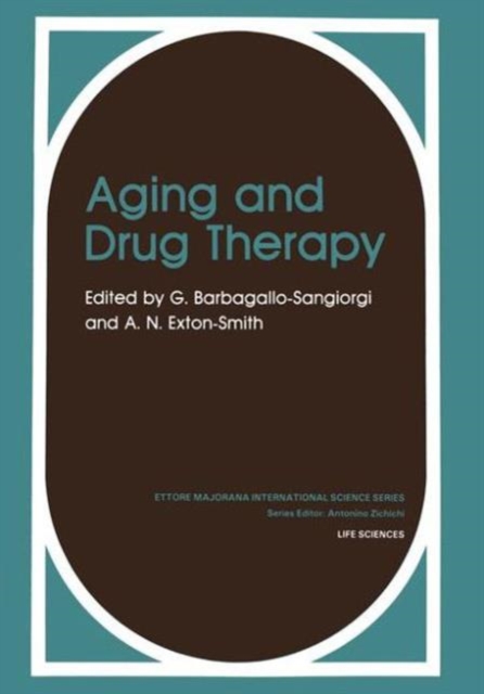 Aging and Drug Therapy, Hardback Book