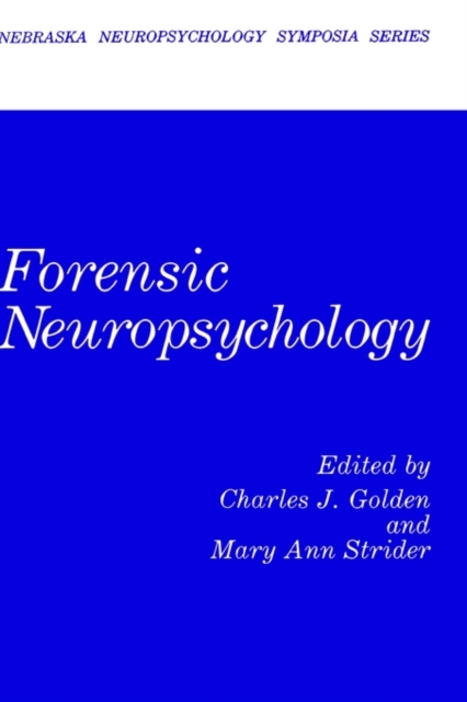 Forensic Neuropsychology, Hardback Book