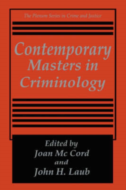 Contemporary Masters in Criminology, Hardback Book