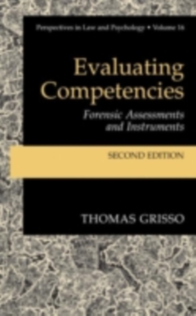 Evaluating Competencies : Forensic Assessments and Instruments, PDF eBook