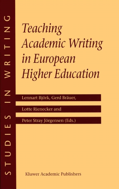 Teaching Academic Writing in European Higher Education, PDF eBook