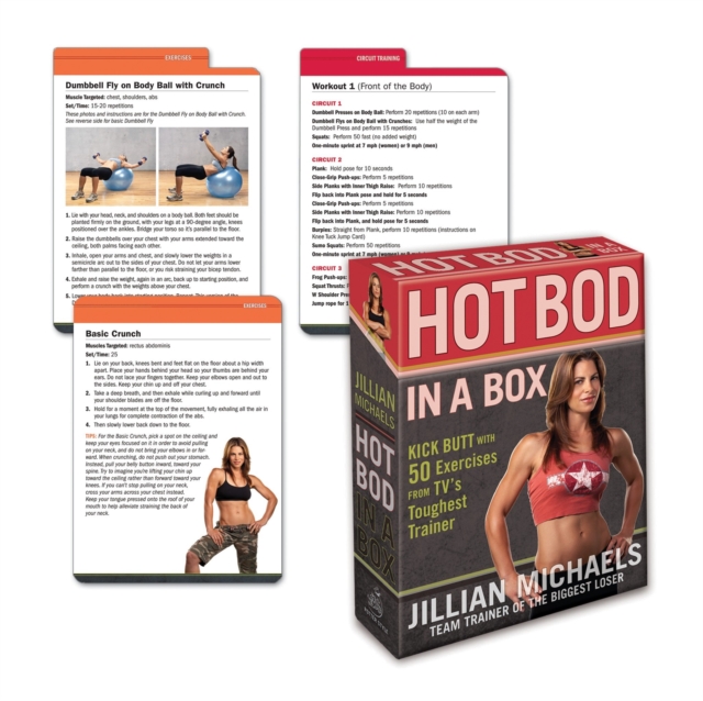 Jillian Michaels Hot Bod in a Box : Kick Butt with 50 Exercises from TV's Toughest Trainer, Novelty book Book