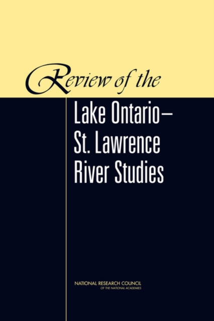Review of the Lake Ontario-St. Lawrence River Studies, Paperback / softback Book