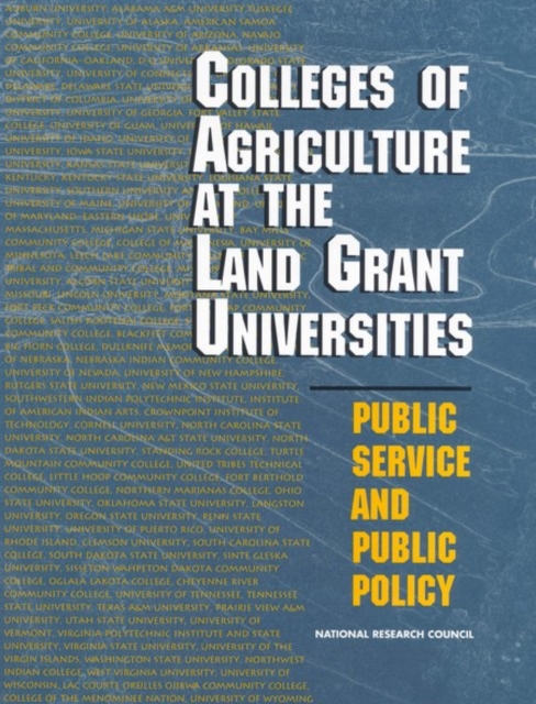 Colleges of Agriculture at the Land Grant Universities : Public Service and Public Policy, EPUB eBook