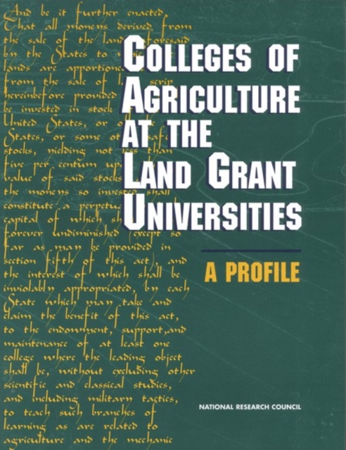 Colleges of Agriculture at the Land Grant Universities : A Profile, EPUB eBook