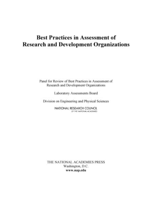 Best Practices in Assessment of Research and Development Organizations, EPUB eBook