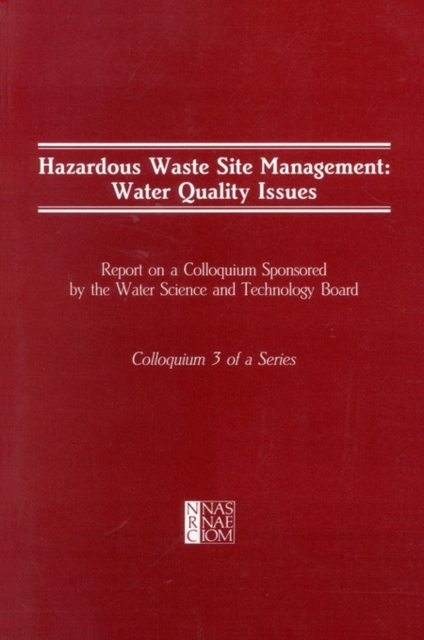 Hazardous Waste Site Management : Water Quality Issues, PDF eBook