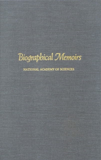 Biographical Memoirs : Volume 60, PDF eBook