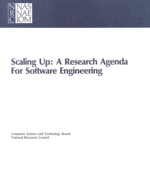 Scaling Up : A Research Agenda for Software Engineering, PDF eBook