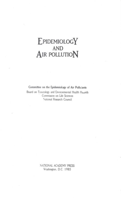 Epidemiology and Air Pollution, PDF eBook