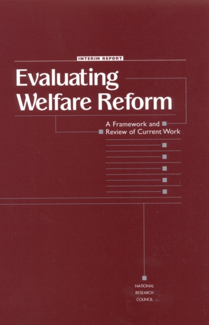 Evaluating Welfare Reform : A Framework and Review of Current Work, Interim Report, PDF eBook