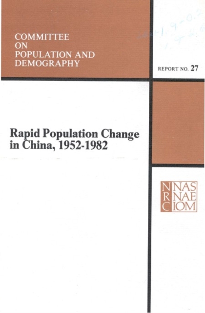 Rapid Population Change in China, 1952-1982, PDF eBook